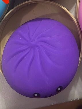 VIRAL authentic RMS TIE-DYE dumpling  Squishy Toy Bun - slow rise RARE clay fill
